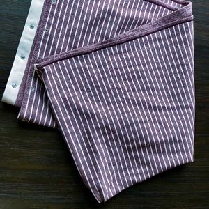 Lululemon Vinyasa Scarf - Maroon w/ Blush stripes